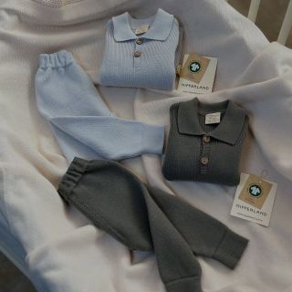 #marilen #pletenamoda #detskeobleceni #chlapecek #luxus #stylove #modra #khaki #prakticka #souprava